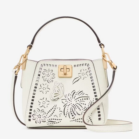 Kate Spade Phoebe Perforated Mini Top Handle Crossbody Butterfly Purse K… - Picture 2 of 7